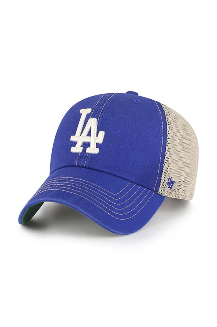 47 brand berretto da baseball MLB Los Angeles Dodgers applique blu navy B.TRWLR12GWP.RYC
