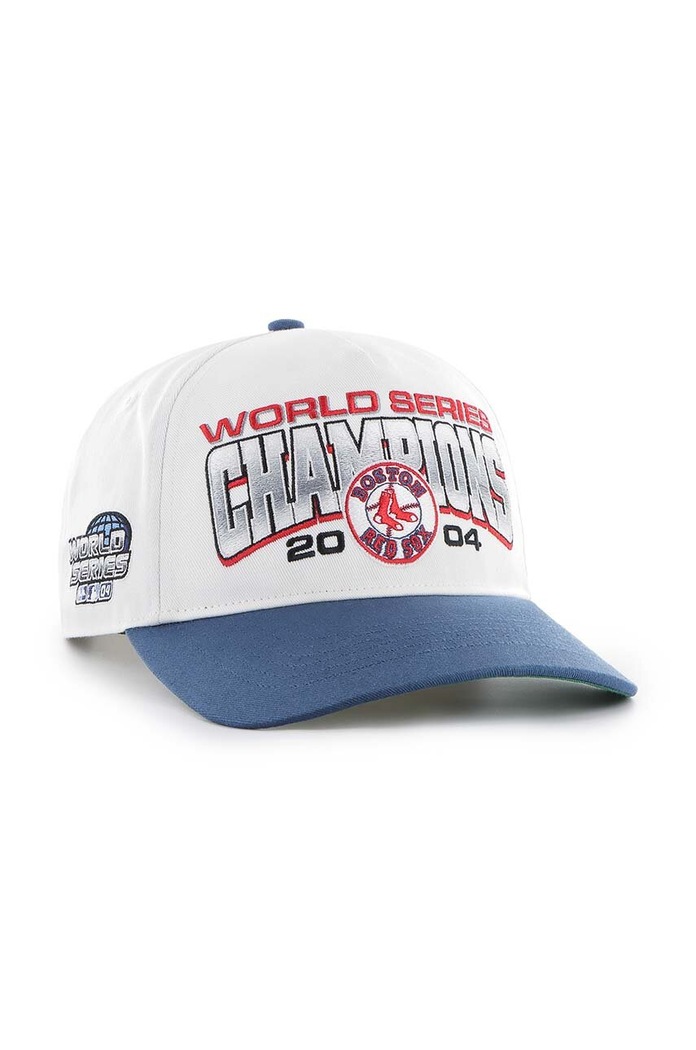 Pamučna kapa sa šiltom 47 brand MLB Boston Red Sox BCWS.ARCHH02CTP.WH04 bijela AA00