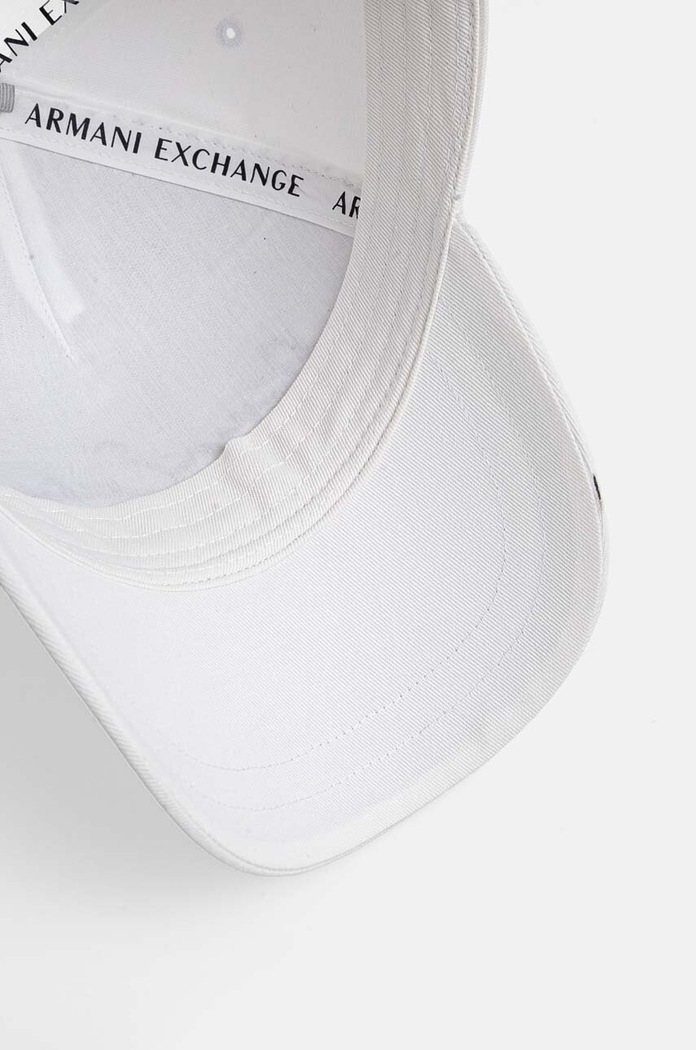 Pamučna kapa sa šiltom Armani Exchange bijela 954224.CC516.NOS