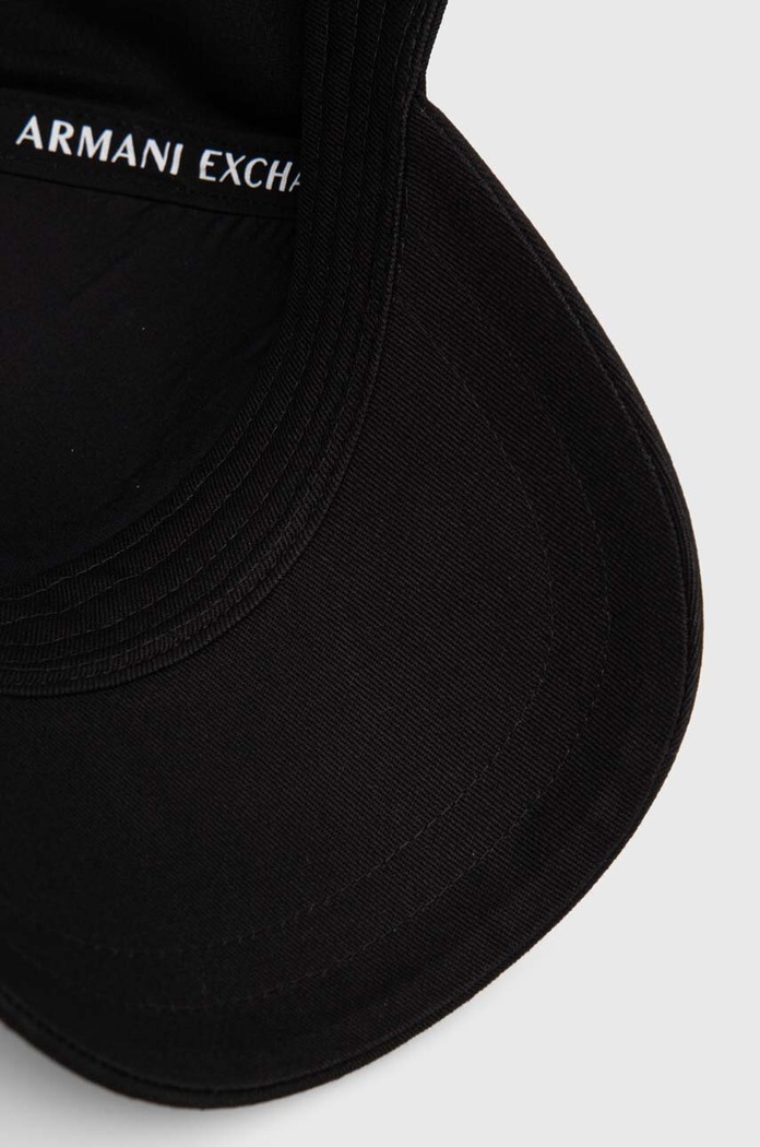 Pamučna kapa sa šiltom Armani Exchange crna 954224.CC516.NOS