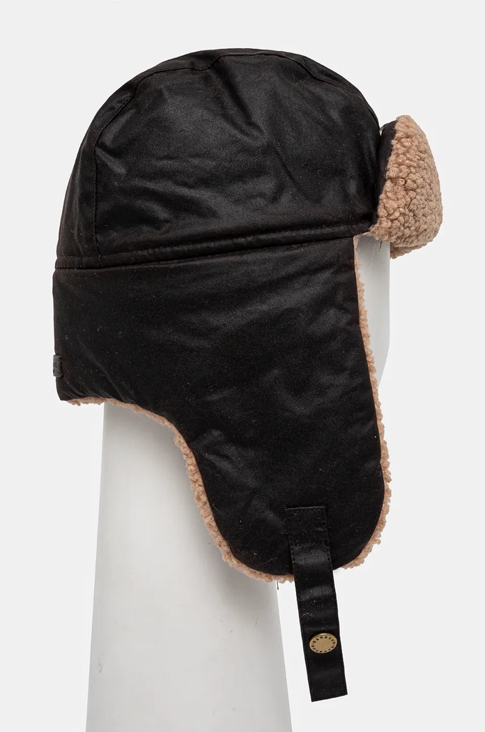 Barbour czapka bawełniana MHA0710 brązowy AA00