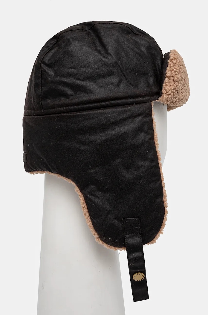 Barbour czapka bawełniana MHA0710 brązowy AA00