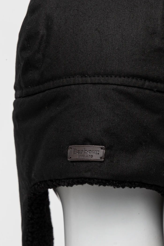 Βαμβακερό σκουφάκι Barbour μαύρο MHA0710
