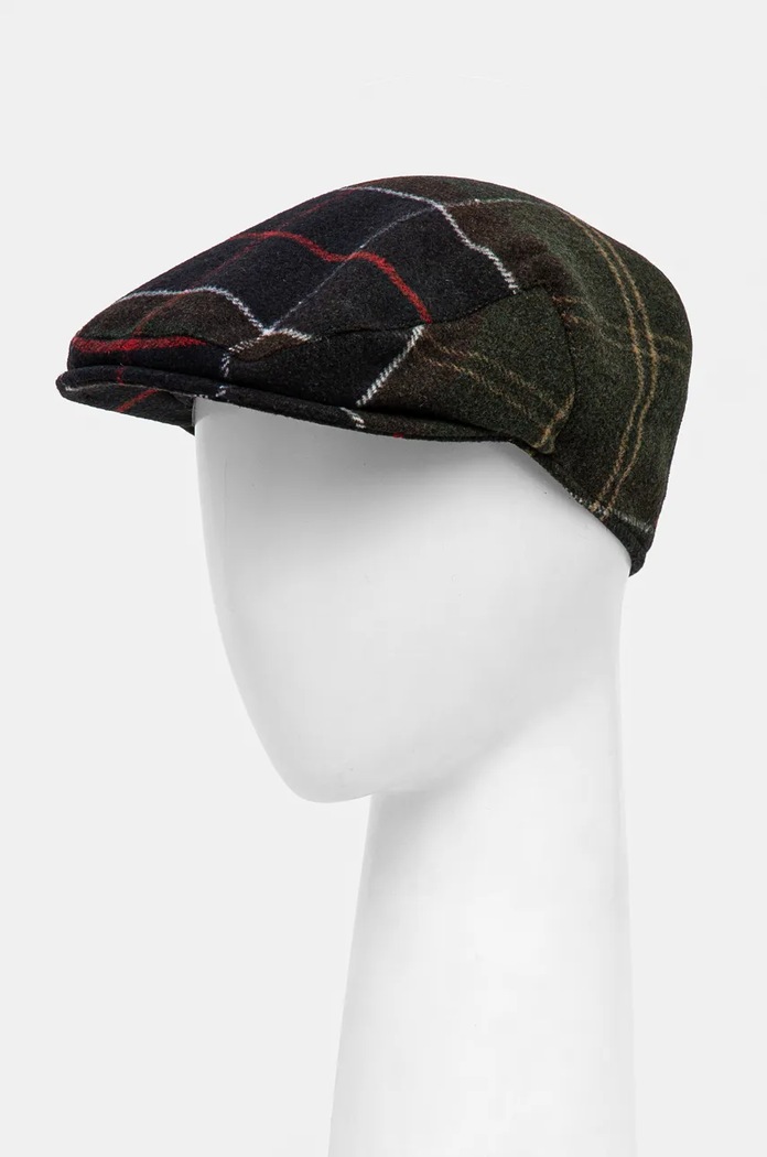 Barbour kaszkiet z domieszką wełny z domieszką wełny zielony MHA0558