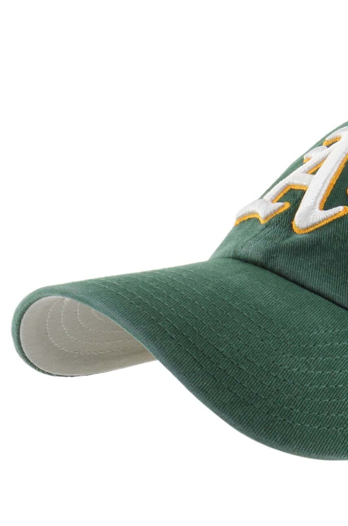 Akcesoria 47 brand czapka z daszkiem bawełniana MLB Oakland Athletics BCPTN.DBLUN18GWS.DG08 zielony
