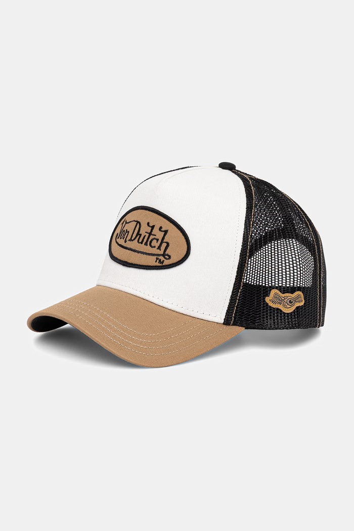 Von Dutch Czapka z daszkiem męska brązowy VD.0.CAS1