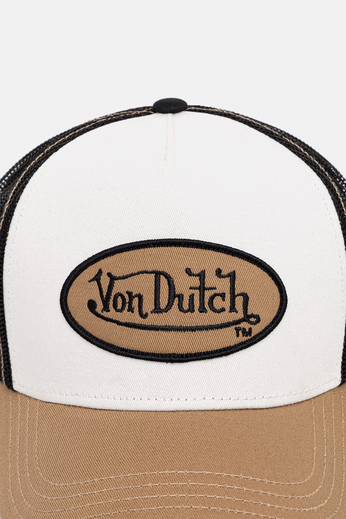 Von Dutch Czapka z daszkiem męska VD.0.CAS1 brązowy AA00