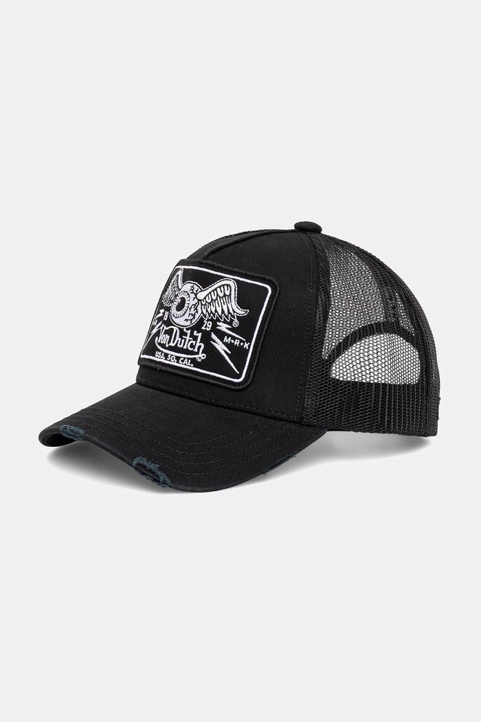 Von Dutch čiapka so šiltom pánska čierna VD.0.CAS1