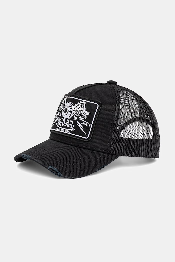 Von Dutch čiapka so šiltom pánska čierna VD.0.CAS1