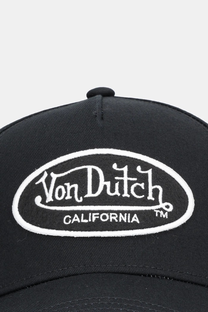 Von Dutch Czapka z daszkiem bawełniana VD.0.CAS1.LOFB6 czarny AA00