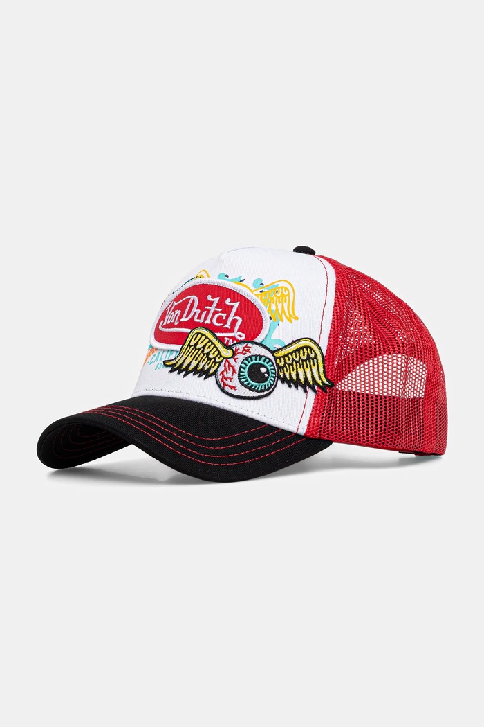 Von Dutch czapka z daszkiem męska aplikacja czerwony VD.0.CAS1.PAT