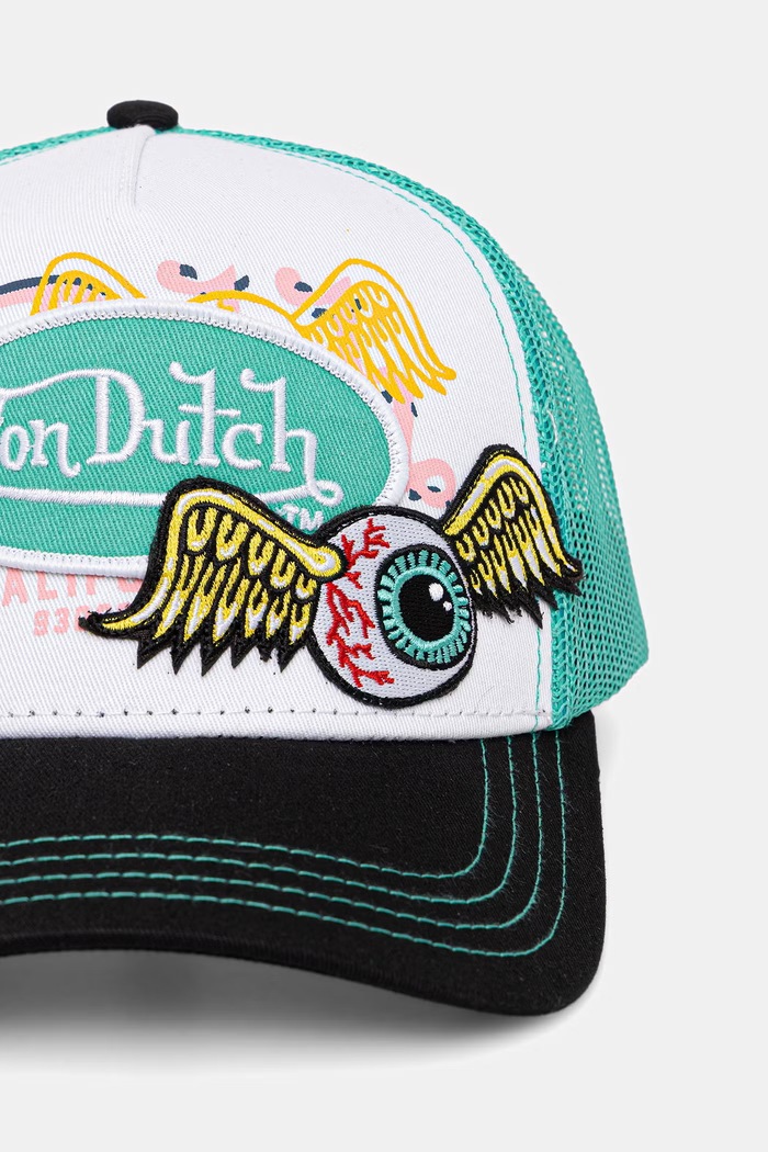 Von Dutch șapcă pentru bărbați VD.0.CAS1.PAT verde AA00