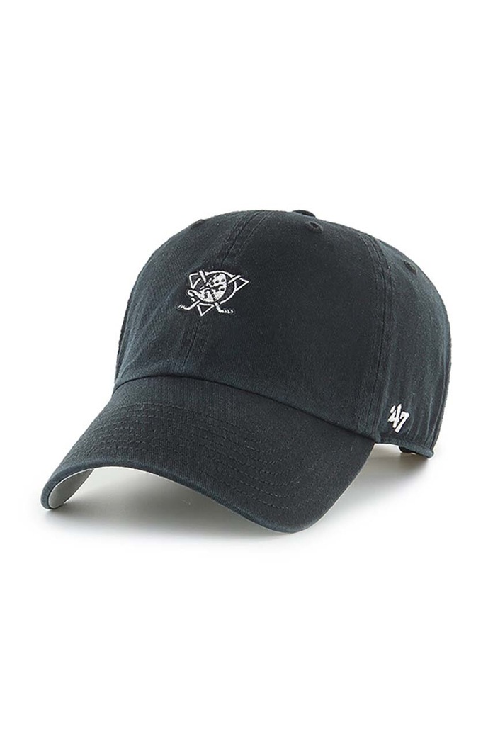 47 Brand șapcă de bumbac bumbac negru H.BSRNR25GWS.BK