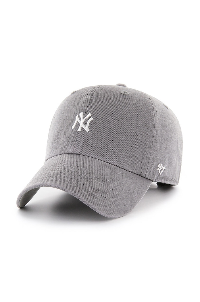 47 brand Čiapka 47 brand New York Yankees sivá B.BSRNR17GWS.DY