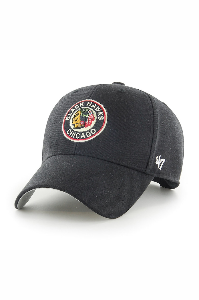 47 brand Czapka Chicago Blackhawks czarny HVIN.SSMPS04WBP.BK37