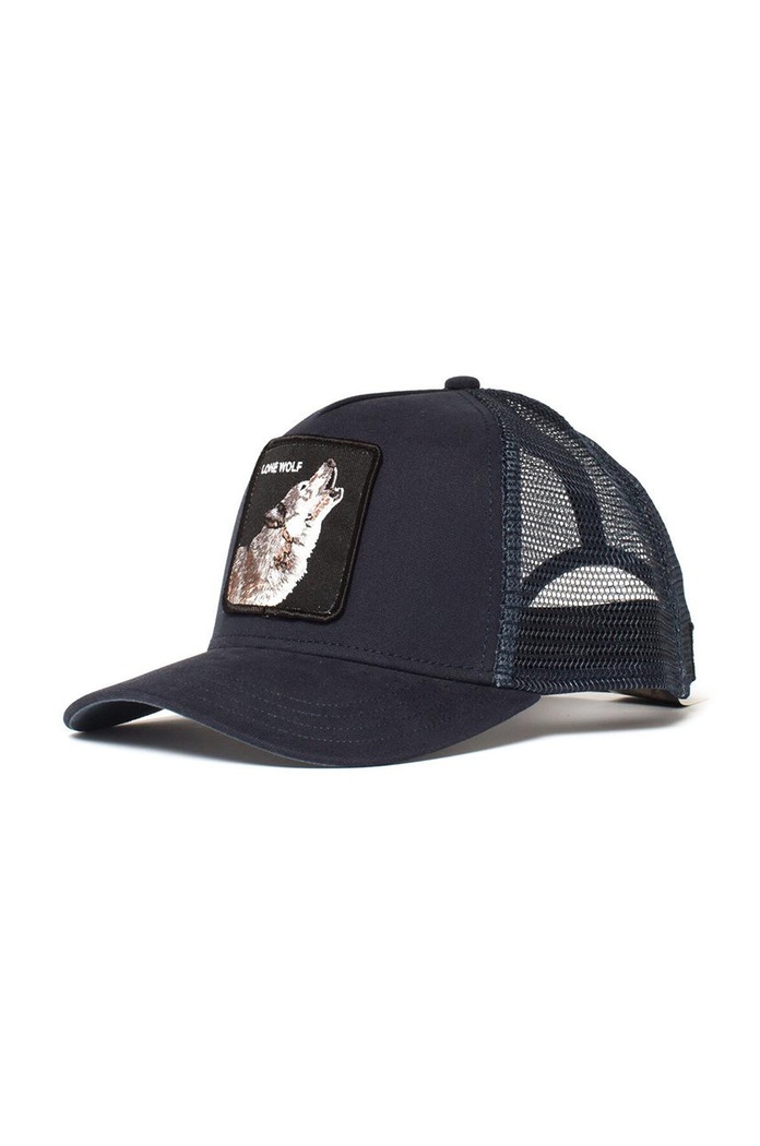 Goorin Bros czapka The Lone Wolf aplikacja granatowy 101.0389