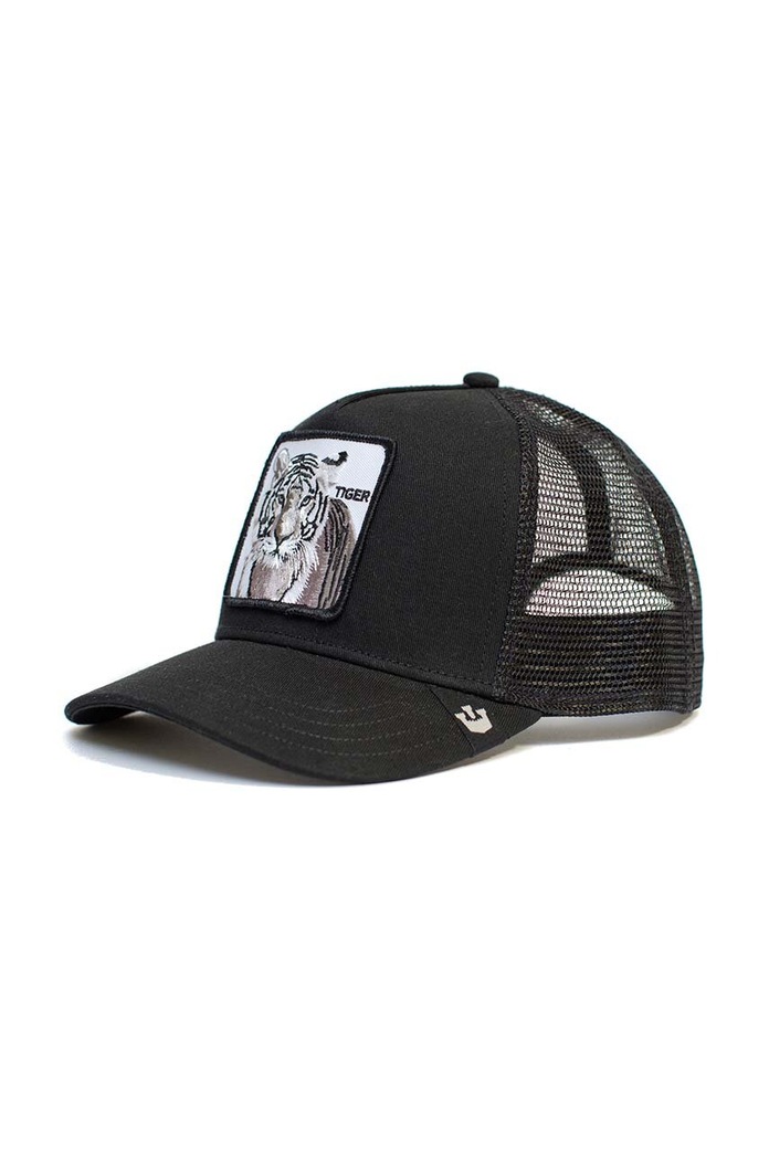 Шапка с козирка Goorin Bros The Silver Fox White Tiger черен 101.0392