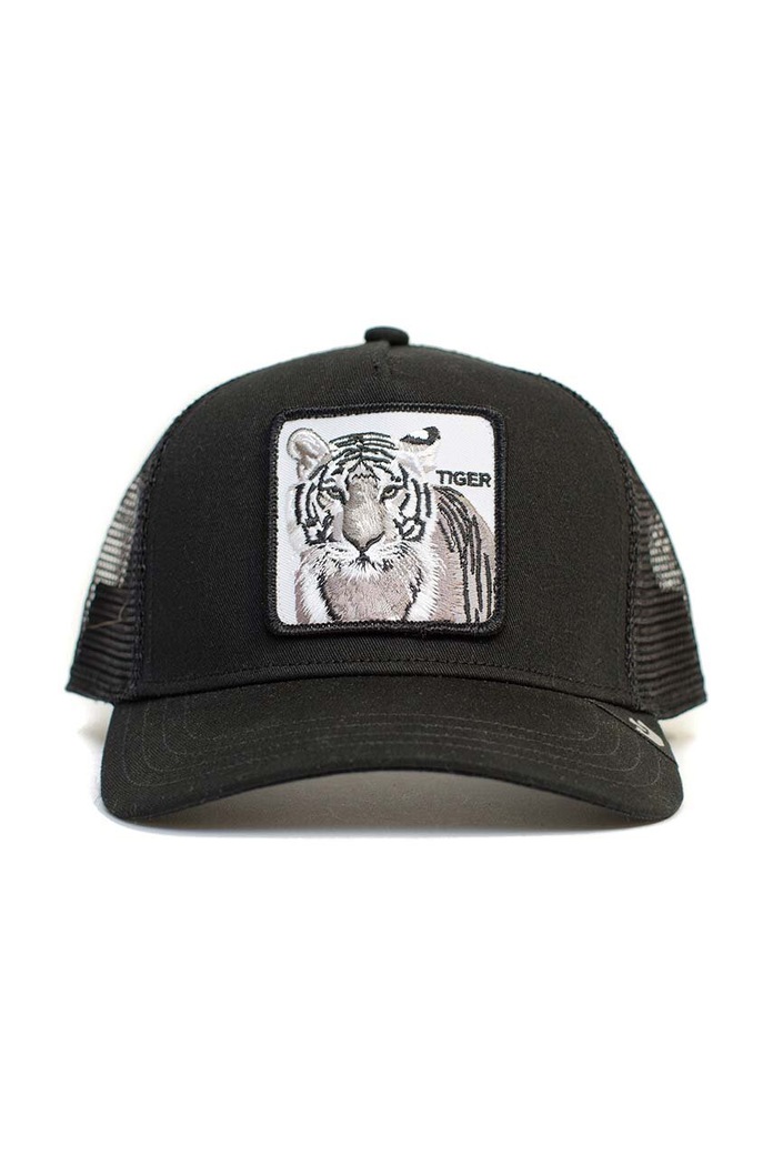 Шапка с козирка Goorin Bros The Silver Fox White Tiger 101.0392 черен AA00