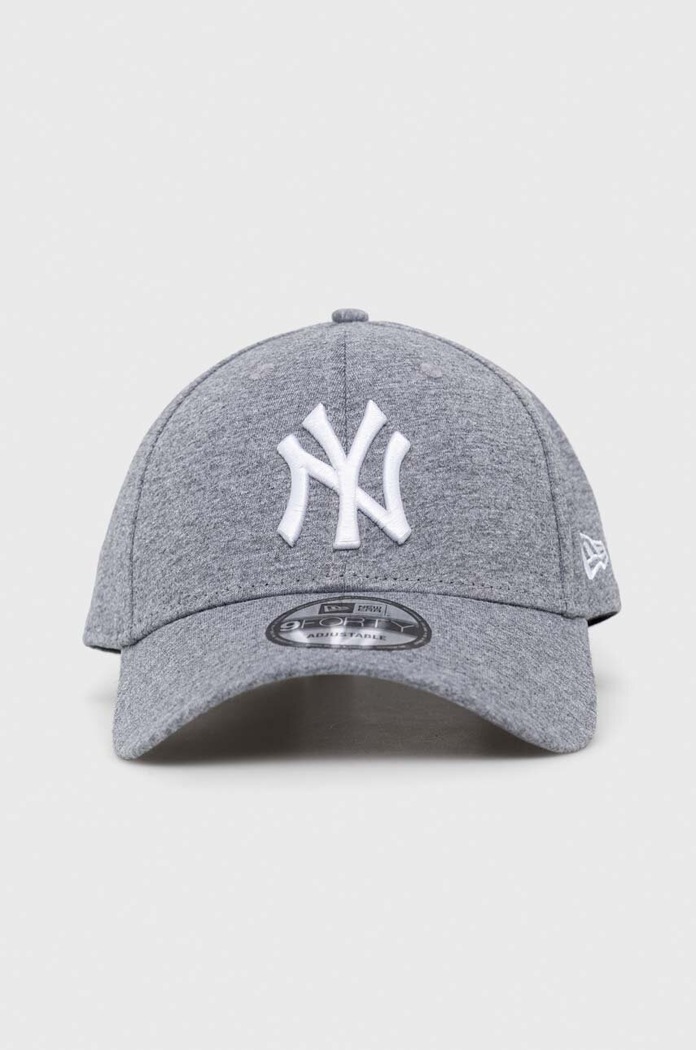 New Era czapka z daszkiem bawełniana JERSEY ESSENTIAL 9FORTY® 12523896 szary AA00