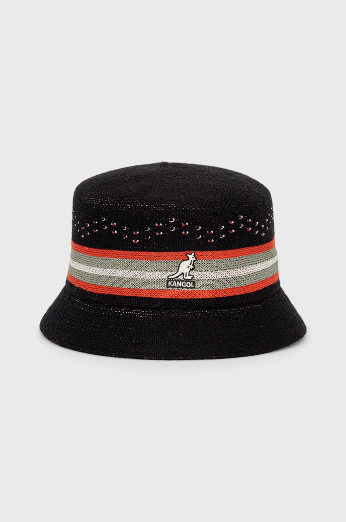 Klobouk z vlněné směsi Kangol s příměsí vlny černá K3585.BK001