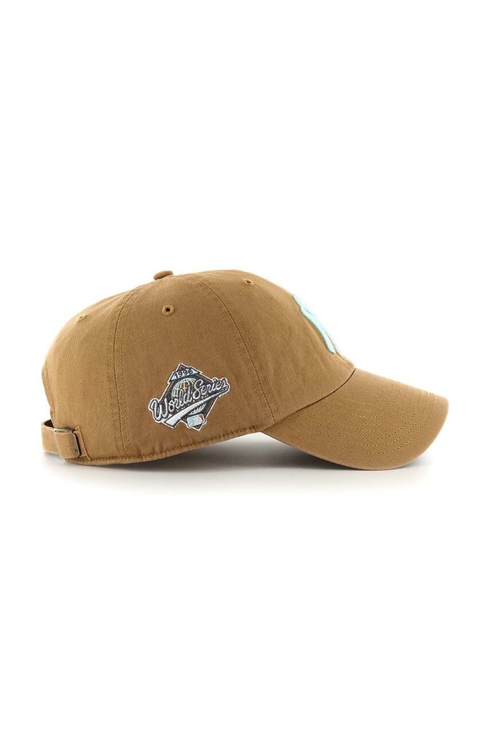Czapka z daszkiem bawełniana MLB New York Yankees 47 brand BCWS.DBLUN17GWS.QLA96 beżowy