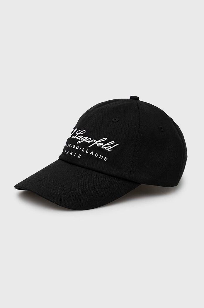 Karl Lagerfeld Czapka z daszkiem czarny 231W3403