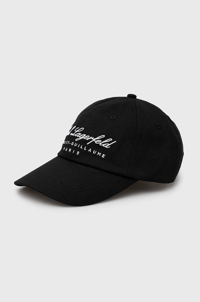 Karl Lagerfeld Czapka z daszkiem czarny 231W3403