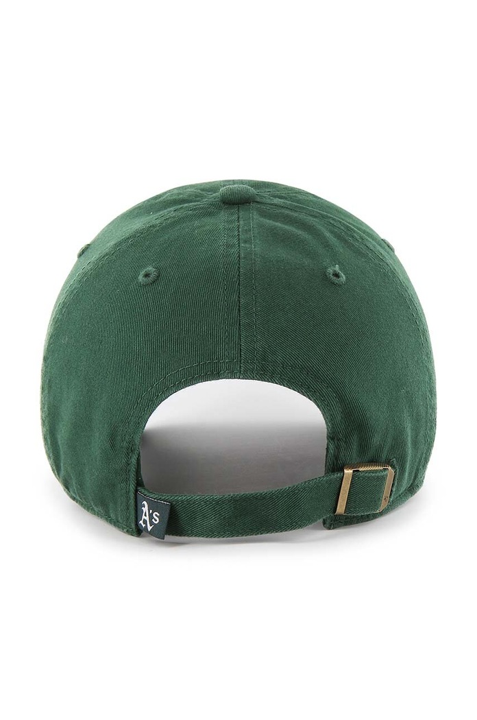 47brand șapcă din bumbac MLB Oakland Athletics B.RGW18GWS.DGE verde AA00