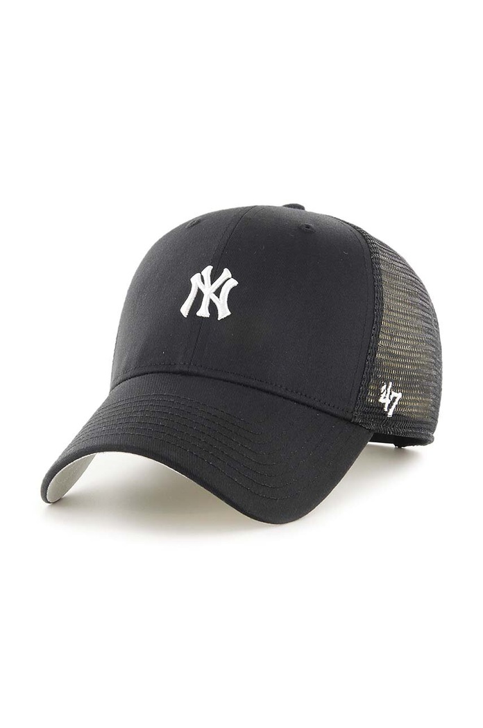 47 brand czapka z daszkiem MLB New York Yankees aplikacja czarny B.BRNMS17CTP.BK
