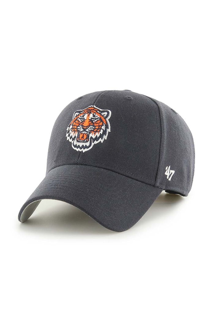 47 brand czapka z daszkiem z domieszką wełny MLB Detroit Tigers z domieszką wełny czarny B.MVP09WBV.NYE