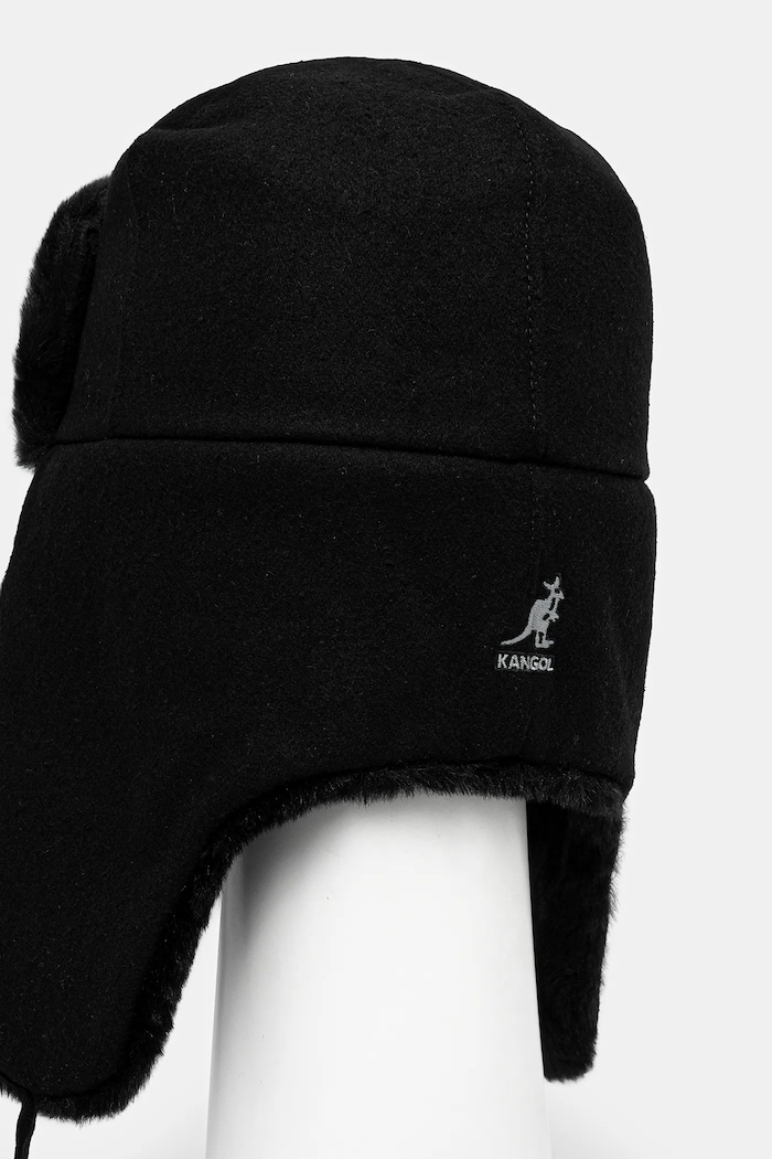 Kangol Căciulă din amestec de lână Wool Ushanka K0102FA.BLACK negru AA00