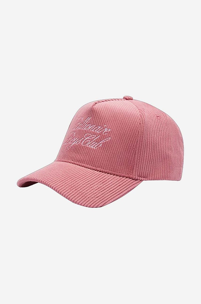 Billionaire Boys Club baseball cap Corduroy Cap B22241 PINK applique pink B22241