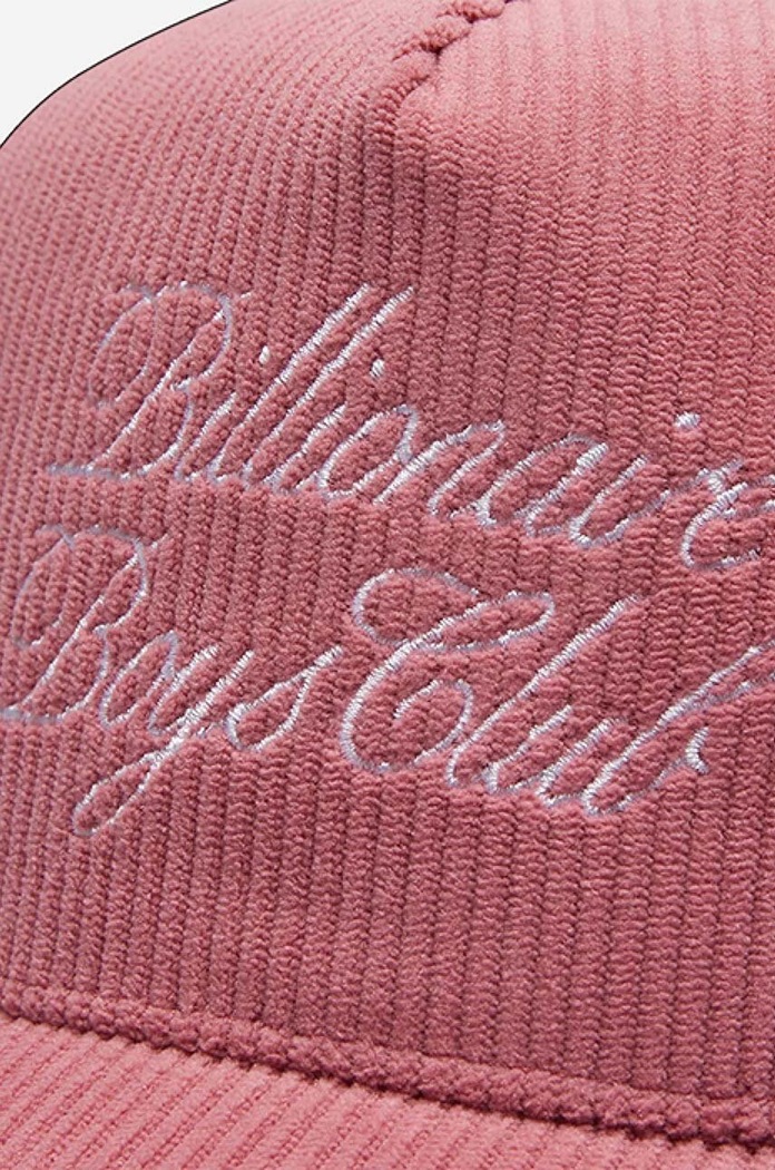 Billionaire Boys Club baseball cap Corduroy Cap B22241 PINK pink B22241