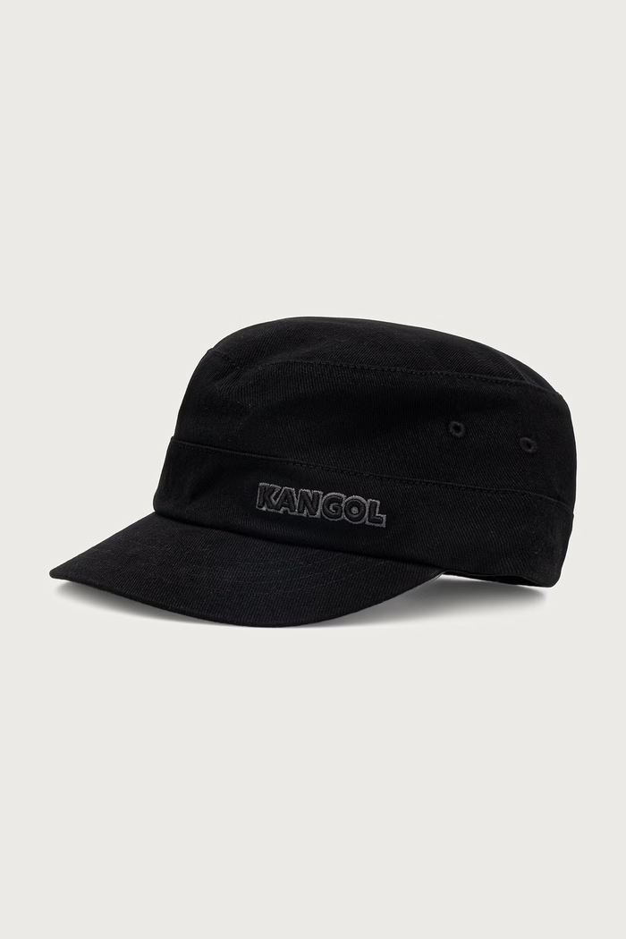 Kangol Čiapka so šiltom s bavlnou čierna 9720BC