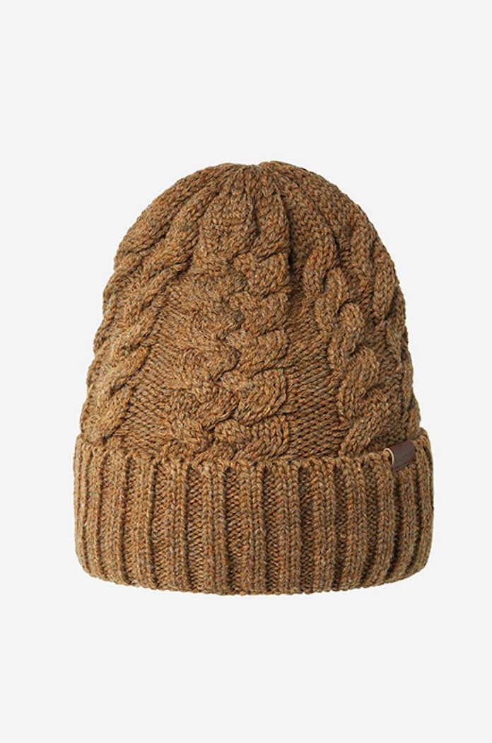 Čepice Kangol Cable Beanie HEATHER hrubá hnědá K3376HT