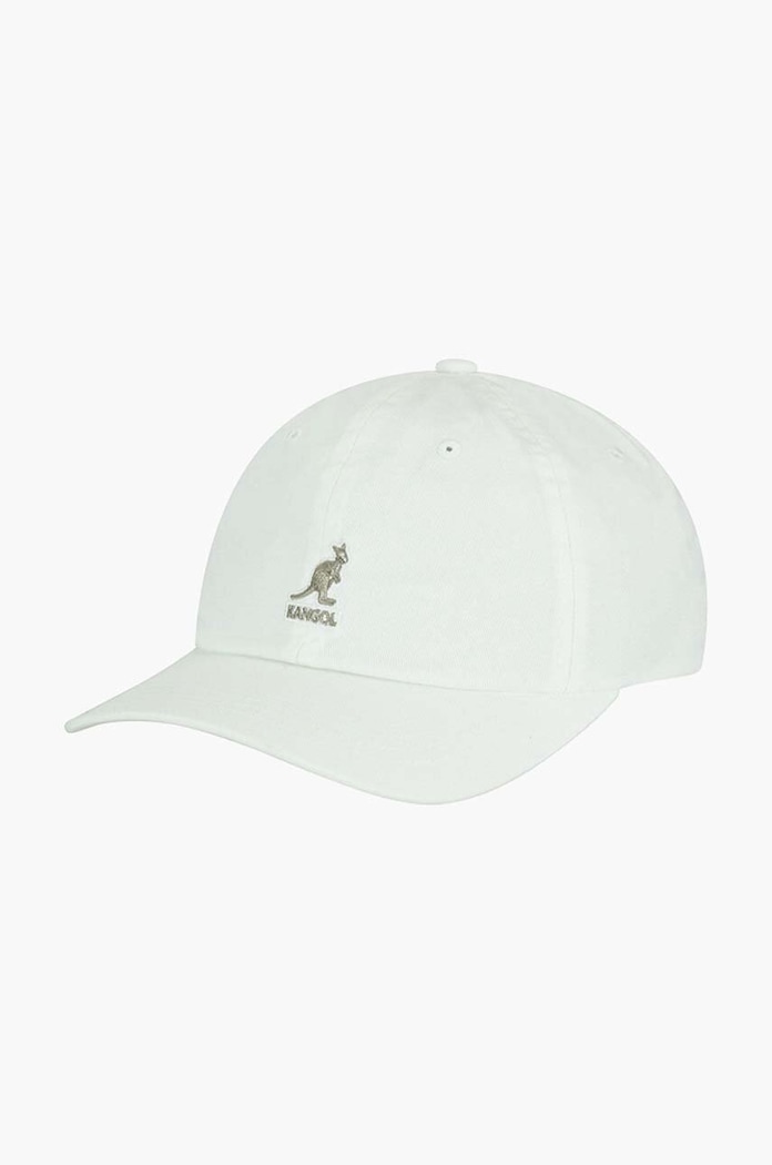 Kangol cotton baseball cap Washed Baseball cotton white K5165HT