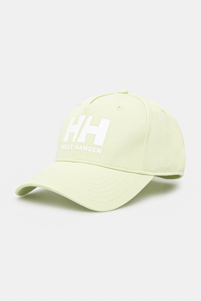 Helly Hansen czapka z daszkiem snapback bawełniana Czapka Helly Hansen HH Ball Cap nadruk zielony 67434