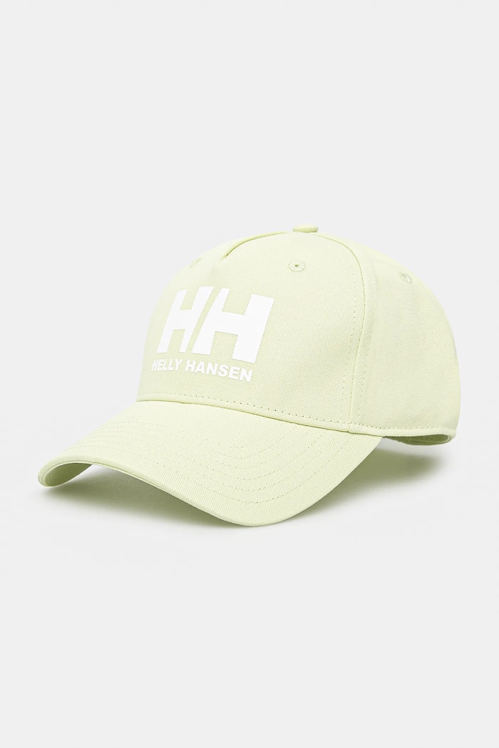 Helly Hansen czapka z daszkiem snapback bawełniana Czapka Helly Hansen HH Ball Cap nadruk zielony 67434