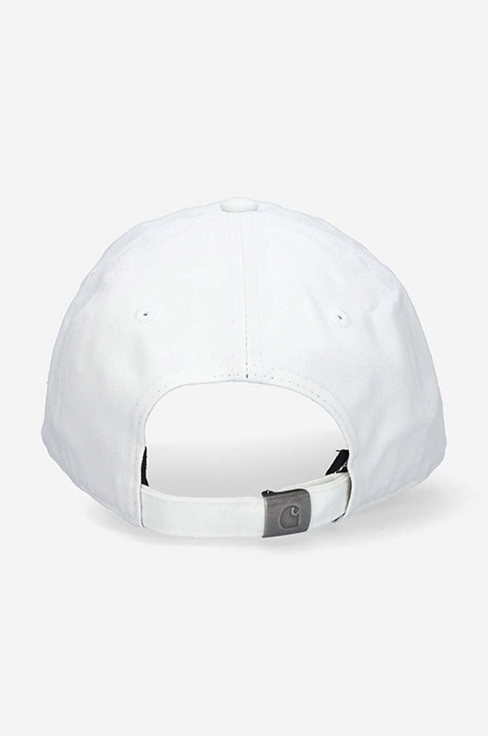 Carhartt WIP cotton baseball cap Script I028876.WHITE.BLAC white AA00