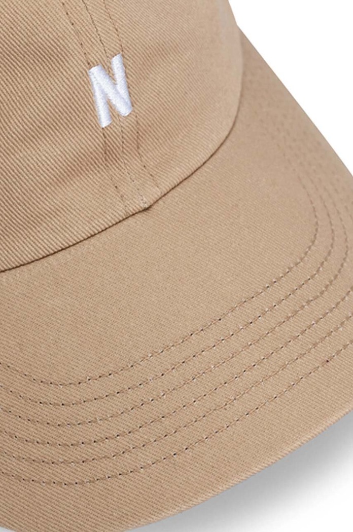 Akcesoria Norse Projects czapka bawełniana Twill Sports Cap N80.0001.0966 beżowy