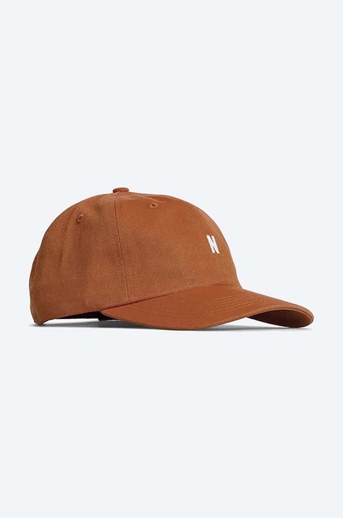 Norse Projects șapcă de baseball din bumbac bumbac maro N80.0001.5064