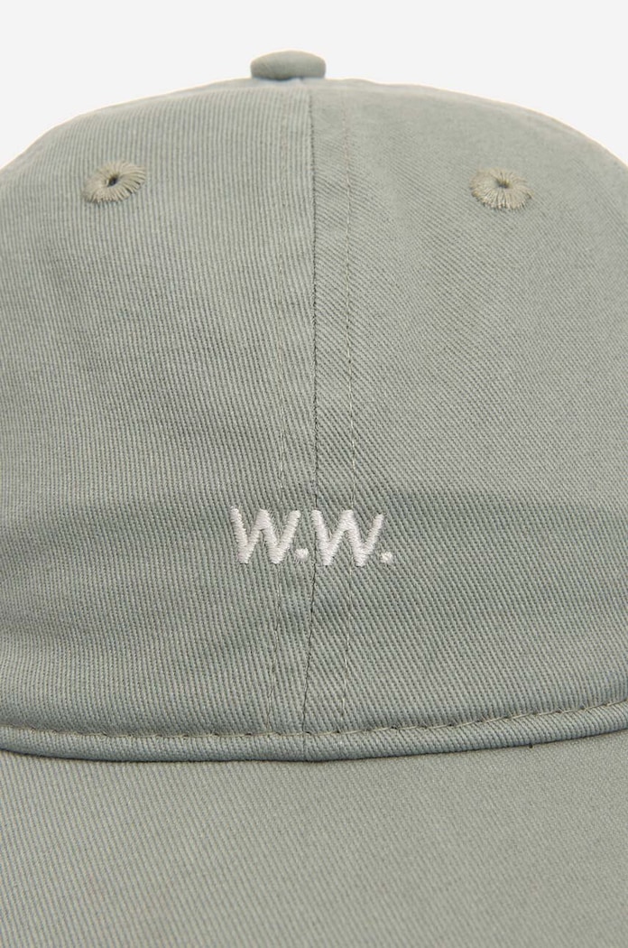 Akcesoria Wood Wood czapka z daszkiem bawełniana Low profile twill cap 12110804.7083 zielony