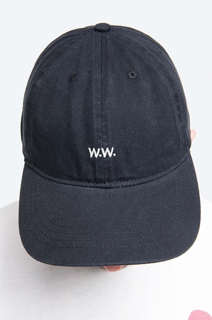Wood Wood czapka z daszkiem bawełniana Low profile twill cap czarny 12110804.7083