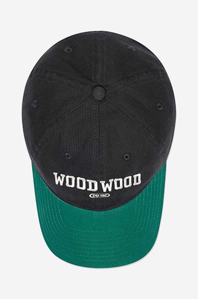 Akcesoria Wood Wood czapka z daszkiem bawełniana Brian 12130807.7083 granatowy