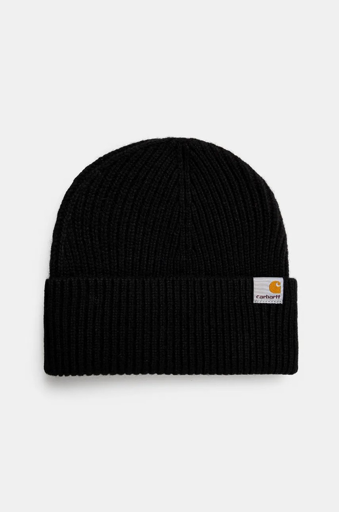 Шапка Carhartt WIP изчистен черен I029496.BLACK