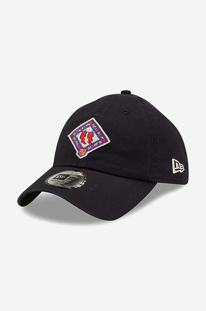 New Era Czapka z daszkiem bawełniana czarny 60222287
