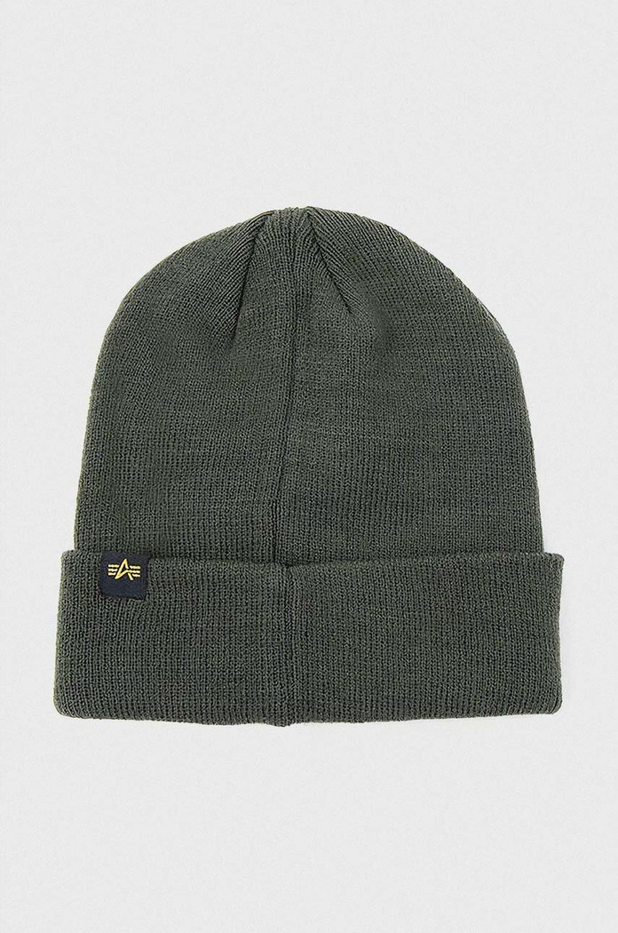 Čepice Alpha Industries Crew Beanie 128924.257 zelená AA00