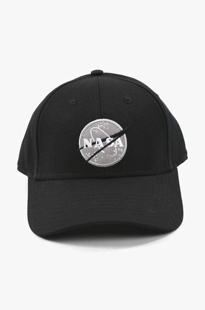 Alpha Industries cotton baseball cap Nasa Cap 186903.03 black AA00
