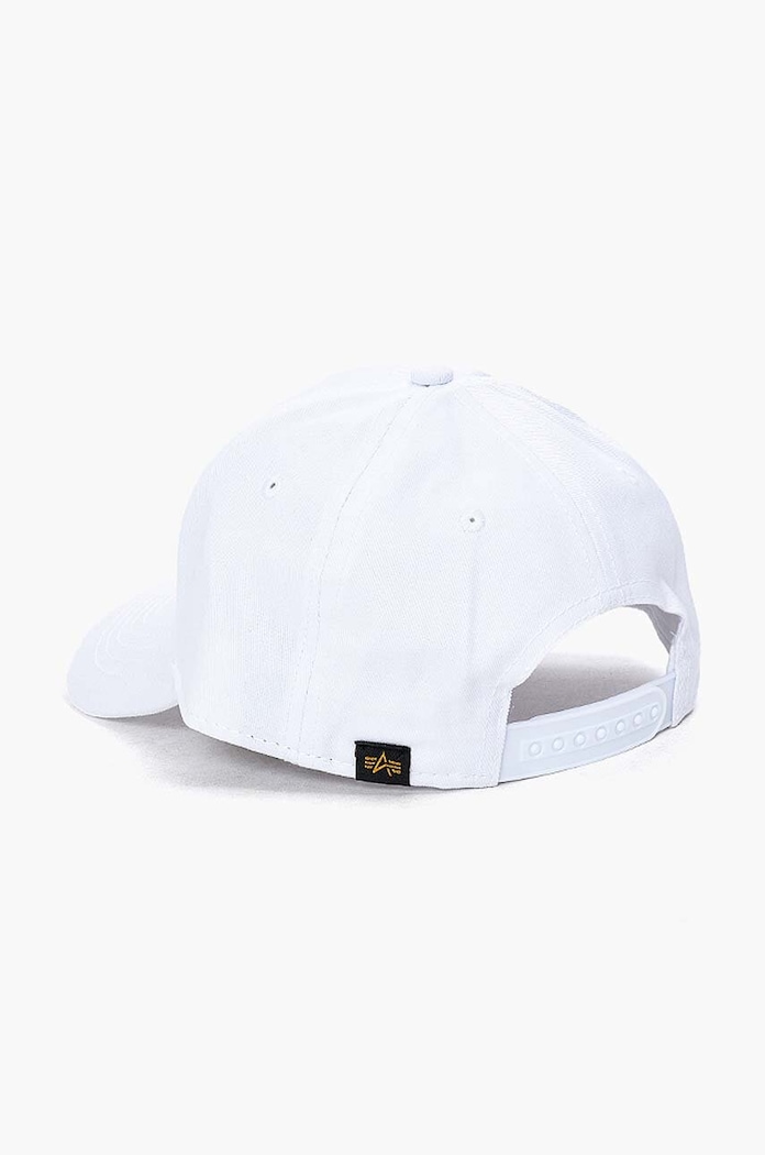 Bavlněná baseballová čepice Alpha Industries NASA Cap bílá 186903.09