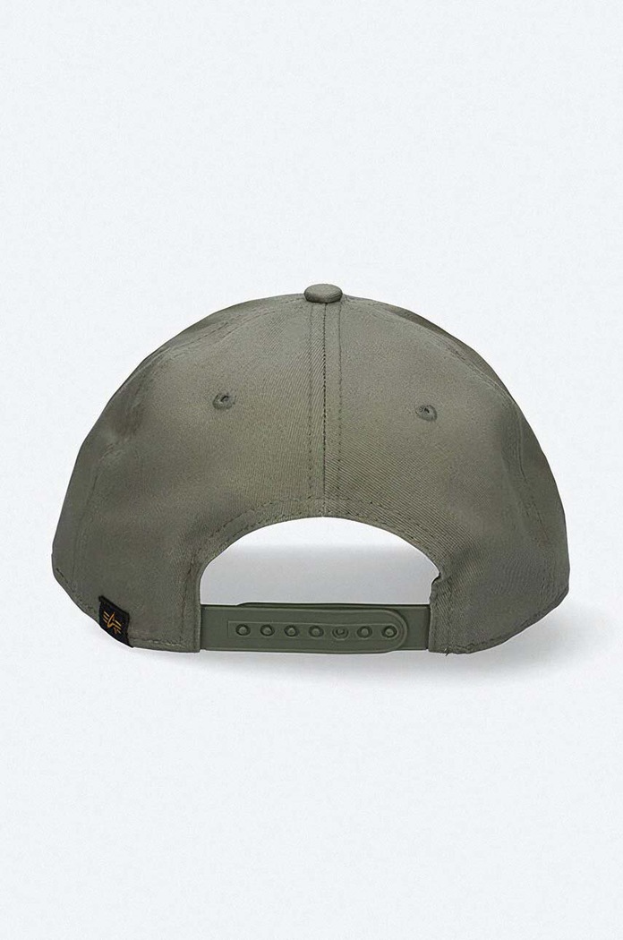 Βαμβακερό καπέλο του μπέιζμπολ Alpha Industries 126912.257 πράσινο AA00